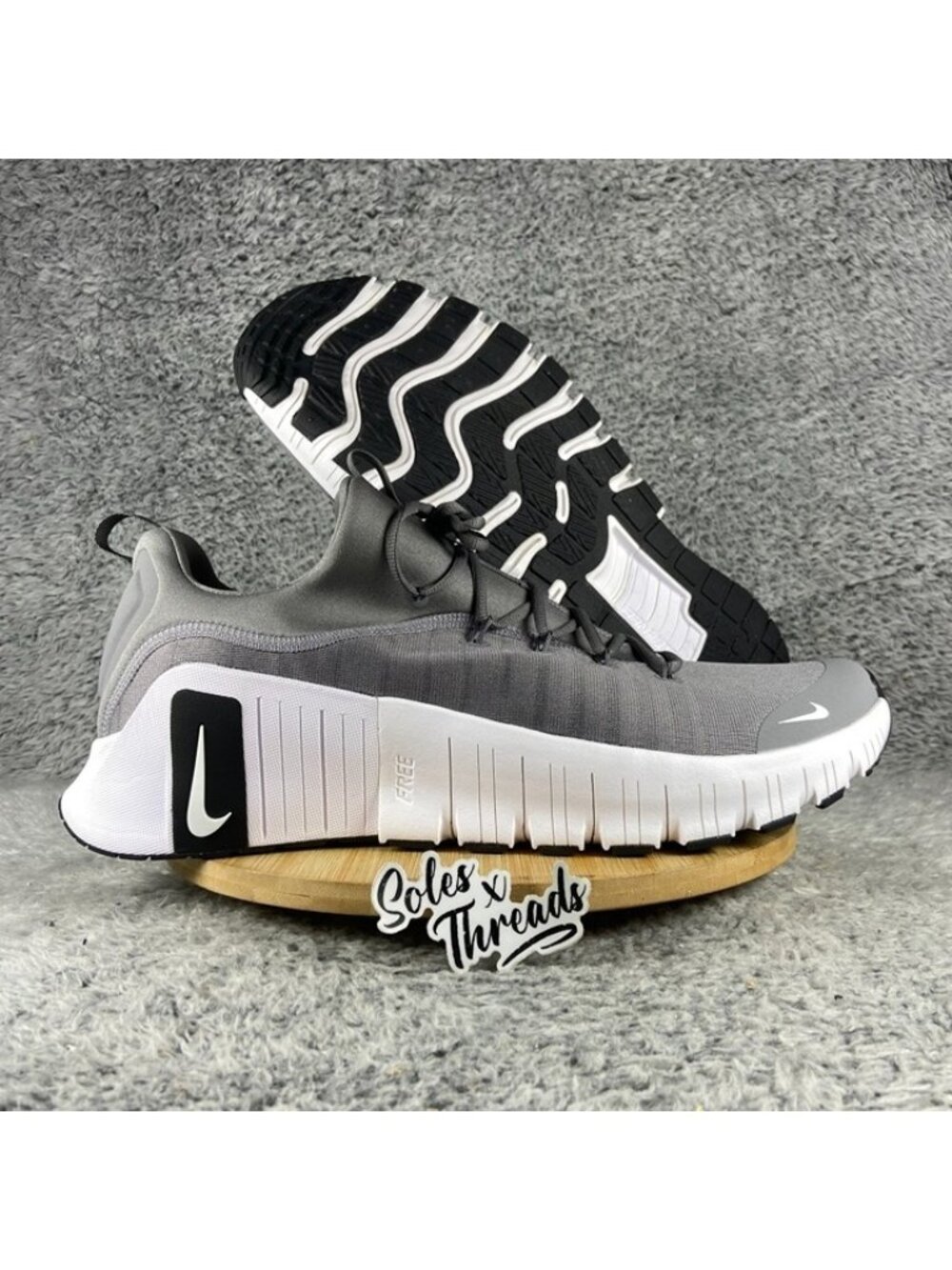 Nike Free Metcon 6 TB Men Size 18 Gunsmoke Grey White HM3754-002
